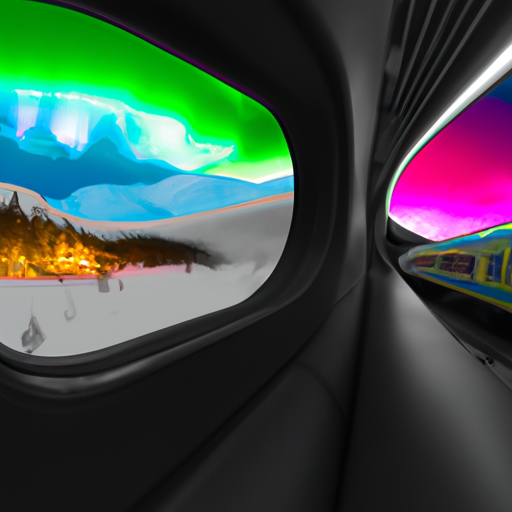 Inauguran un tren panorámico nocturno para poder ver auroras boreales desde la comodidad de un vagón acristalado